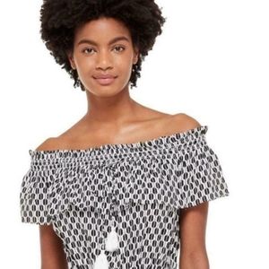 Kate Spade Broome Street Arrow Stripe Rayon Dress.